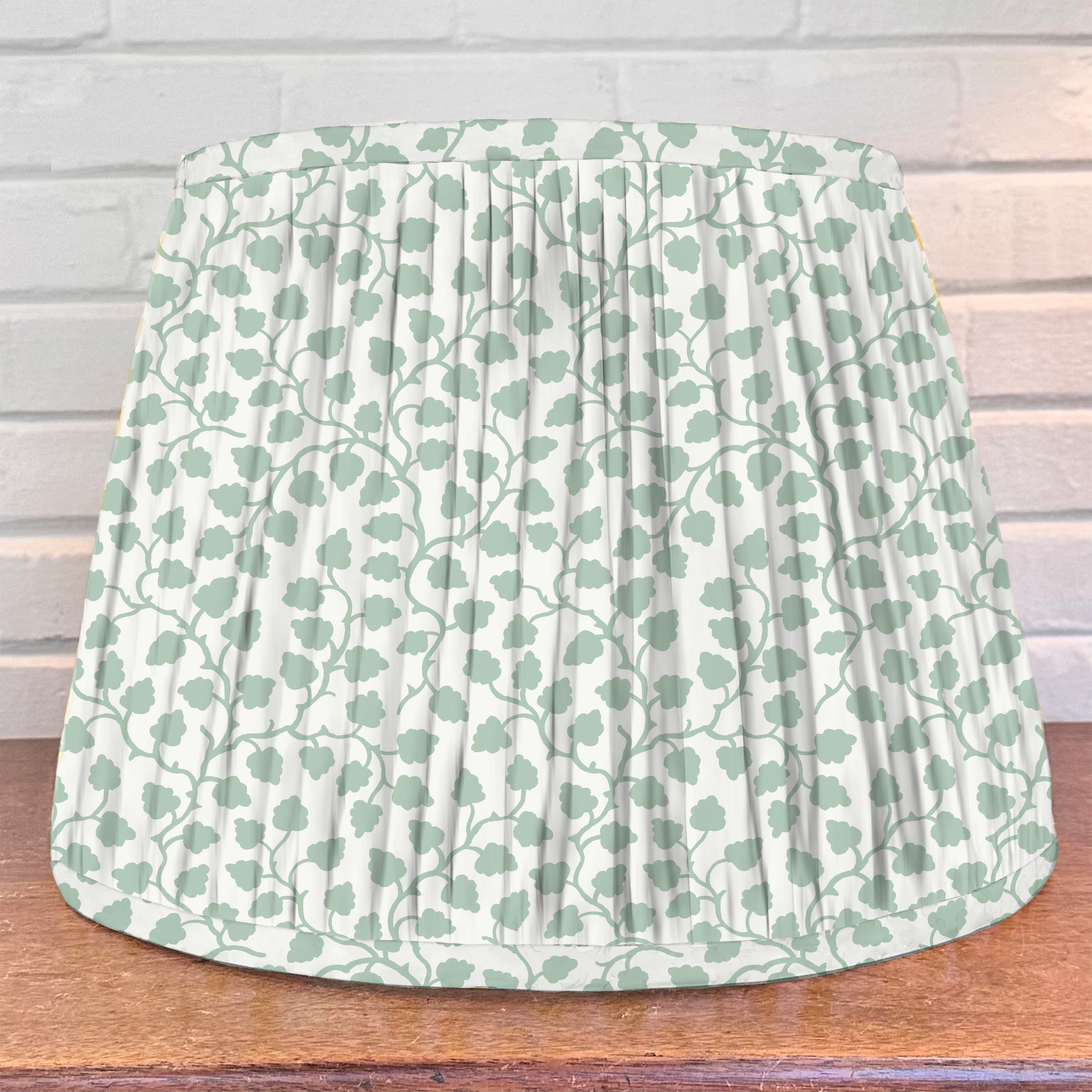 Lampshade in seafoam floral pattern