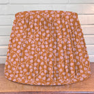 Lampshade in orange and pink floral pattern
