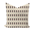 Black dotted neutral pillow