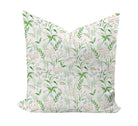 Pink and Green floral patterned pillow cover