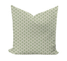 Floral patterned pillow cover in sage