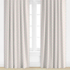 Pink patterned floral drapes by Camilla Moss