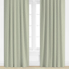 Floral patterned drape in sage green by Camilla Moss