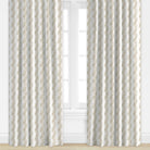 Neutral patterned curtain by Camilla Moss