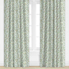 floral patterned drape with light blue background by Camilla Moss