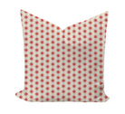 Star patterned pillow cover in red and blue