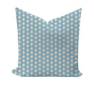 Star patterned pillow cover in light blue