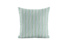 Striped pillow with blue and green 