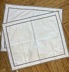 Wheaton Whaley Home Bedding - Embroidered Straight Edged Shams