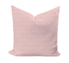 Geometric and floral pillow cover in pink
