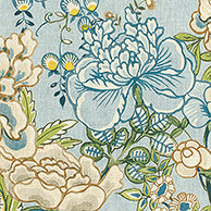 Peony Garden in Spa Blue by Thibaut