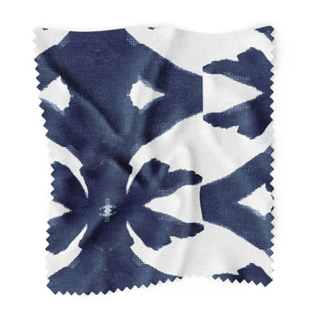 Palm Navy Fabric by the Yard