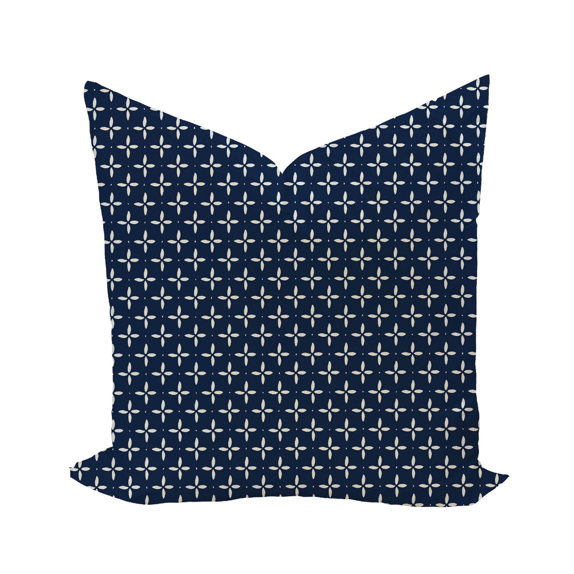 Folly Star Pillow Cover in Admiral Reverse-WWH