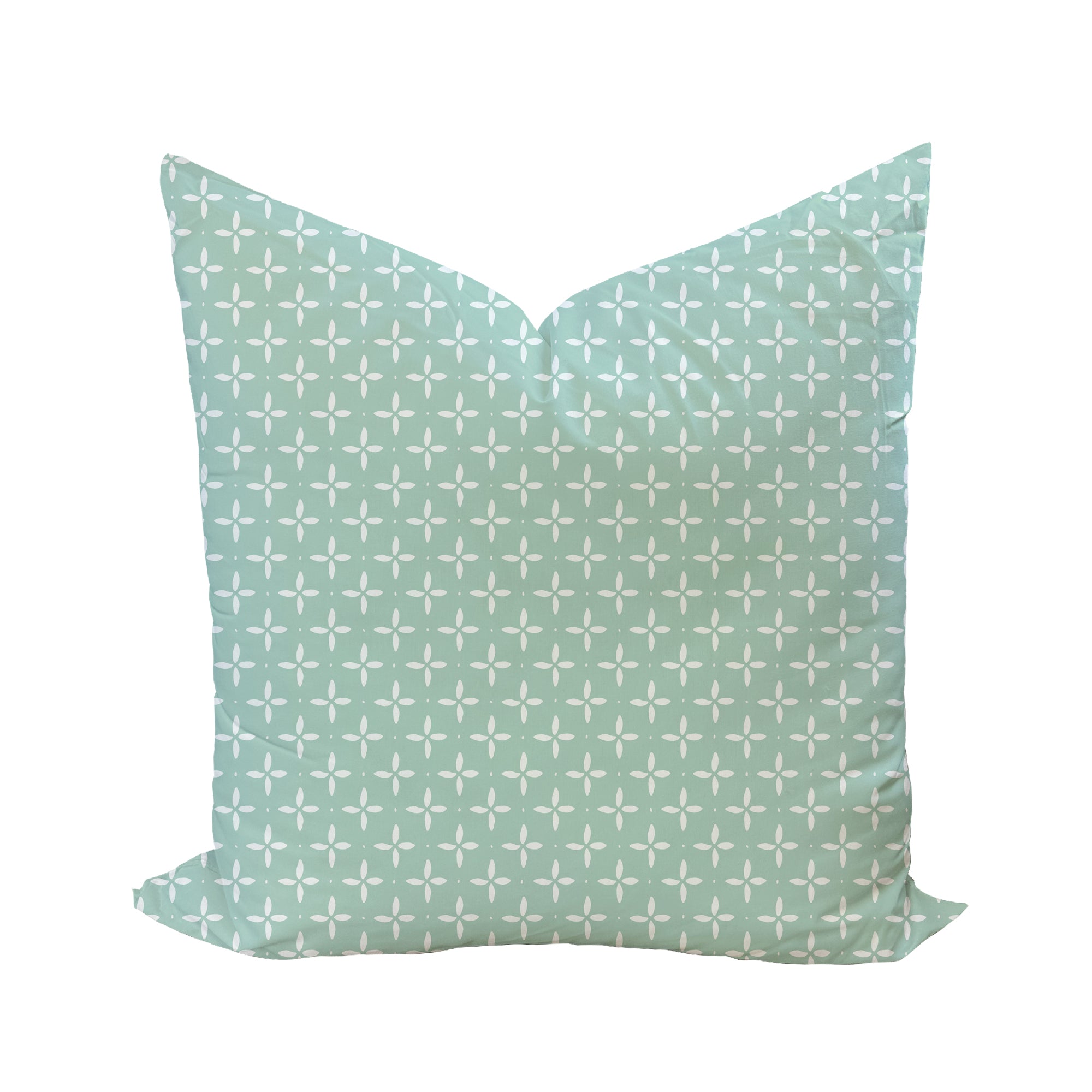 Folly Star Reverse Pillow Cover in Seafoam-WWH