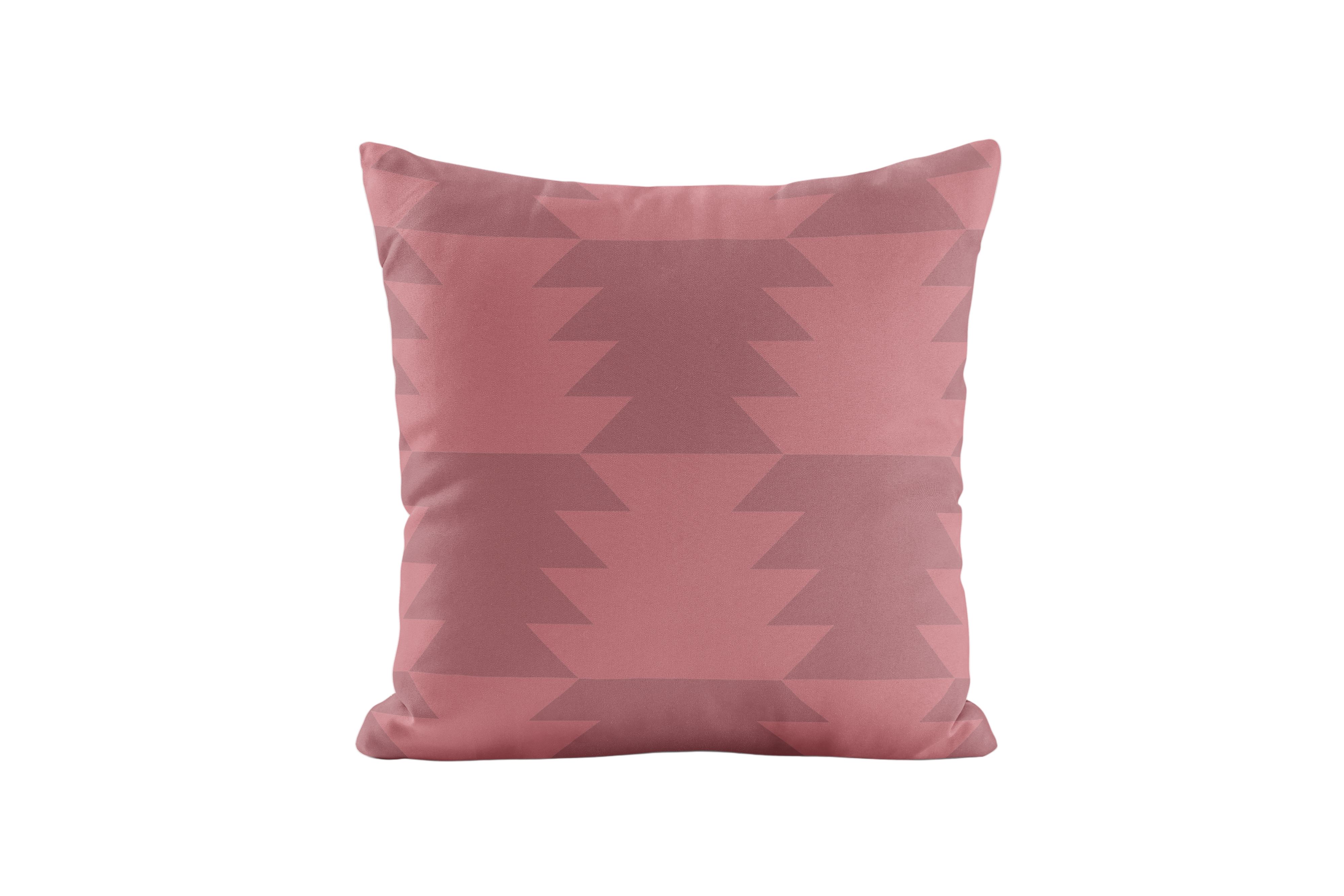 Geometric patterned pillow in magenta
