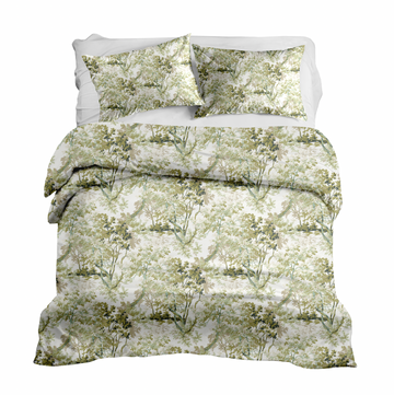 Ginger in Celadon Duvet Cover