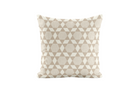 geometric patterned pillow in taupe