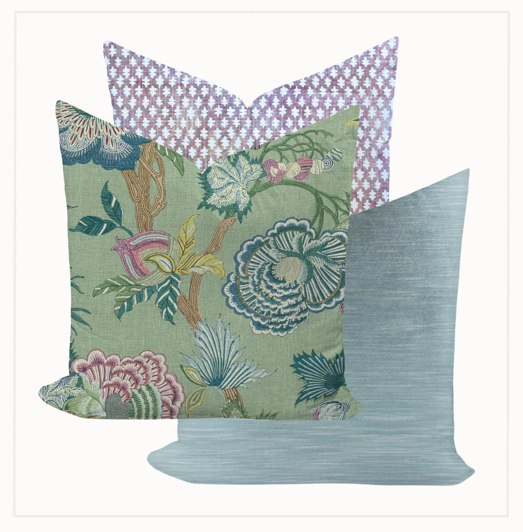 Indienne Jacobean + Gemma + Strie Velvet Collection