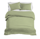 Iva Check Duvet in Tomato - Wheaton Whaley Home