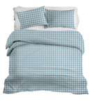 Iva Check Duvet in Sanctuary - Wheaton Whaley Home