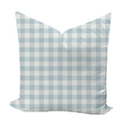 Iva Check Pillow Cover in Ice-WWH