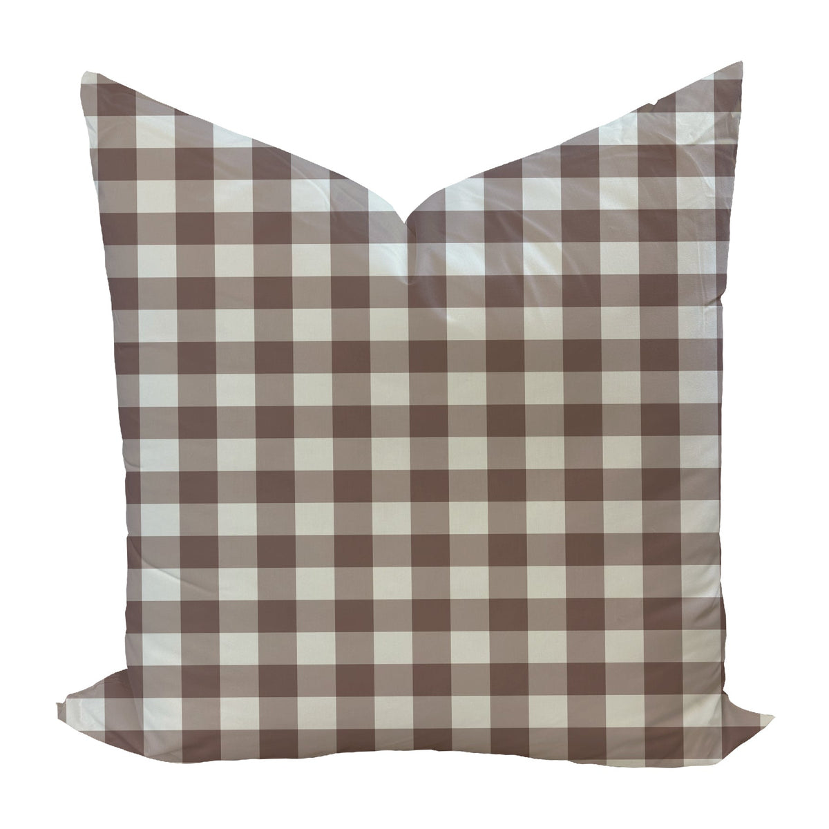 Iva Check Pillow Cover in Pluff-WWH