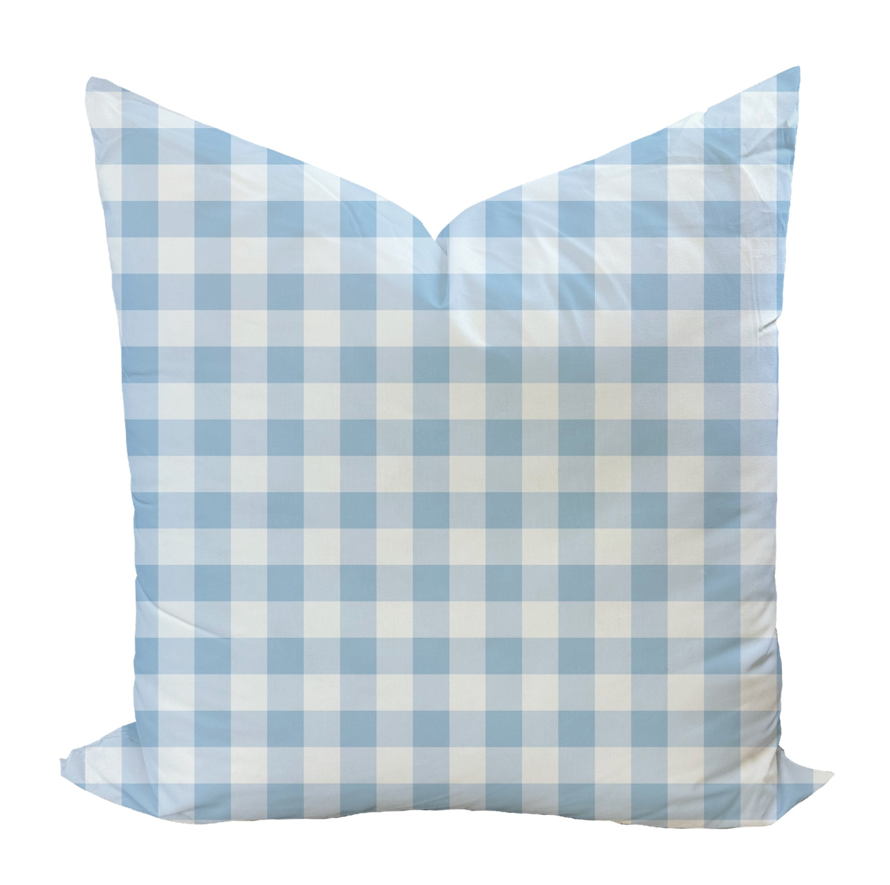 Iva Check Pillow Cover in Rain-WWH