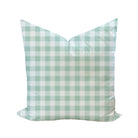 Iva Check Pillow Cover in Seafoam-WWH