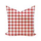 Iva Check Pillow Cover in Tomato-WWH