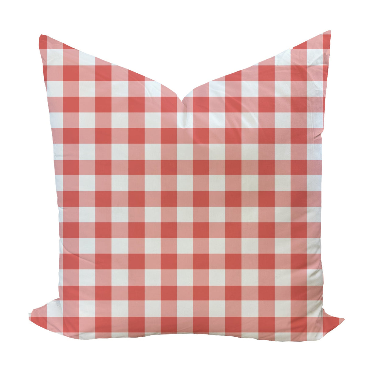 Iva Check Pillow Cover in Tomato-WWH