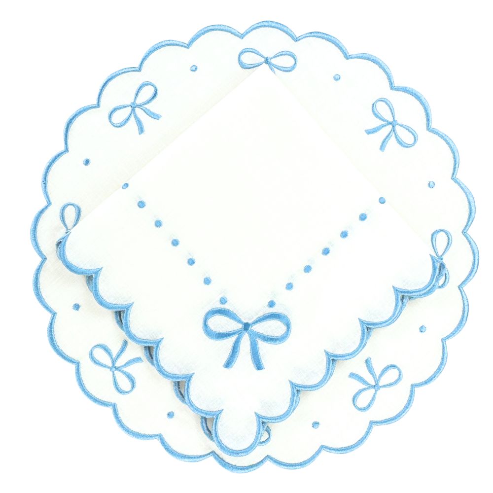 Wheaton Whaley Home Studio Collection Juliet Bows Napkins