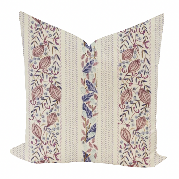 Lawrence in Blue/Violet by Ferrick Mason Pillow Cover – Wheaton