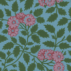 Maggie Pillow Cover in Emerald & Orchid on Storm-WWH2