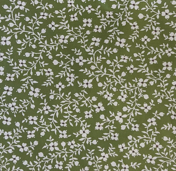 Megan Fabric in Olive Reverse - Wheaton Whaley Home