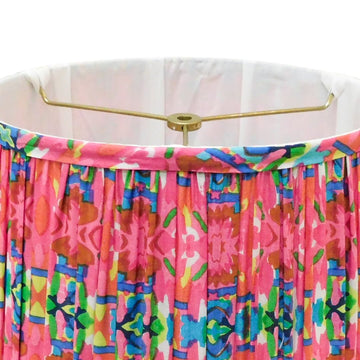 Pink Paradise Pleated Lamp Shade