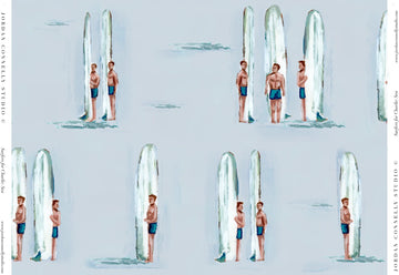 Surfers for Charlie in Sea by Jordan Connelly