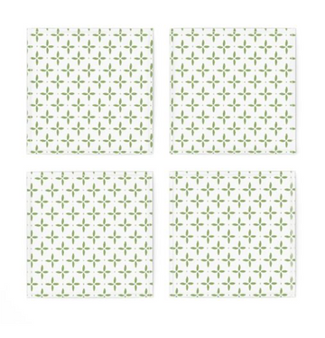 Folly in Moss Cocktail Napkin - set of 4