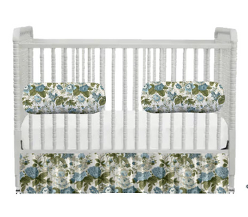 Georgia in Blue & Green Crib Skirt