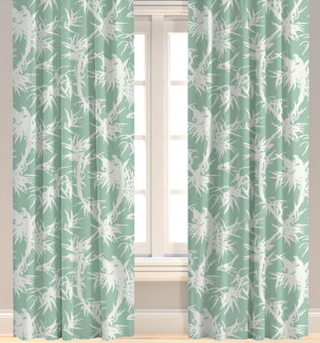 Louise in Seafoam Drapery Panel