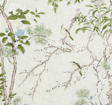 Katsura in Cream & Lavender by Thibaut