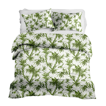 Janie in Lime Duvet Cover