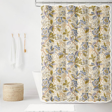 Abigail in Classic Scalloped Edge Shower Curtain