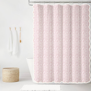 Audrey in Ballet Scalloped Edge Shower Curtain
