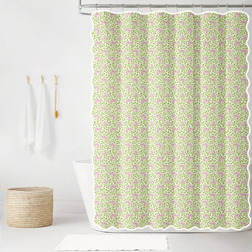 Maggie in Eloise and Ballet Scalloped Edge Shower Curtain