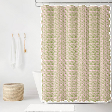 Sophie in Eloise and Ballet Scalloped Edge Shower Curtain