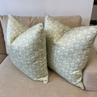 Sophie Pillow Cover in Celadon Reverse-WWH4