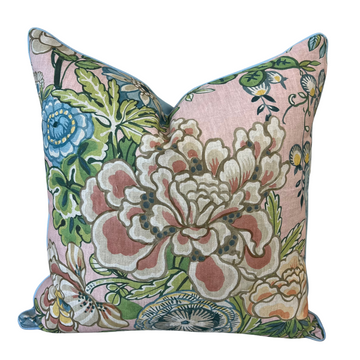 Peony Garden in Blush with Sky Welt & Back - WWH Fave