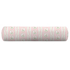 pink striped floral bolster
