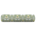 green floral and bird bolster