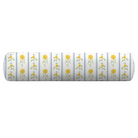 yellow floral stripe bolster